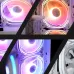Aigo Z12 Computer Case Fan Reverse Ventoinha PC 120mm RGB Fan Cooler PWM CPU Cooling Fan 3Pin 5V ARGB 12CM Ventilador