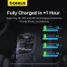 Baseus Enjoyment Pro 60W 1-Port USB Car Charger Built-in Retractable Type-C Cable Support QC3.0 2.0 PD3.0 2.0 SCP FCP PPS Fast Charging for iPhone 13 14 15 15 Pro for Samsung Galaxy S23 for Xiaomi 13pro for Oppo Reno9