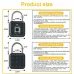 Tuya Smart Fingerprint Door Lock Button Cabinet Lock Gym Wardrobe Door Password Padlock Electronic Door Lock IP67 Waterproof for Warehouse Dormitory Doors