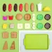 Children's Play House Puzzle Exercise Hand-eye Coordination Toy Mini Hamburger French Fries Western Food Kitchen Set Simulation Model 27pcs