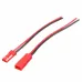 Excellway 10 Pairs 2 Pins JST Male & Female Connectors Plug Cable Wire Line 110mm Red