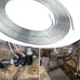 25Ft Coil Roll of 3/16"OD Steel Zinc Brake Line Fuel Tubing Kit with 15 Fittings Replacement Accessories