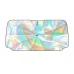 Car Sunshade Laser Umbrella Windsreen Sun Visor Colorful UPF 200 Plus Foldable Front Windshield Sunshade  Sun Protection Cooling