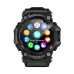 LOKMAT ATTACK GT 1.32inch HD Screen 5ATM&IP68 Waterproof Compass Flashlight SOS Function bluetooth Call Heart Rate Blood Pressure Blood Oxygen Monitor Sleep Monitoring Multi-sport Modes Music Playback Smart Watch