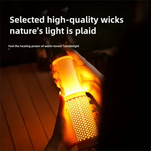 IPRee Rechargeable Honeycomb Camping Light Multi-functional Portable Telescopic Waterproof Work Flashlights for Camping Tent Light Outdoor Adventure Hiking