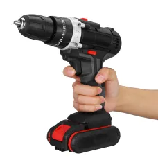 BLMIATKO 48VF Cordless Electric Drill 25 Speeds Torque Power Impact Drill W/ 1/2pcs Battery