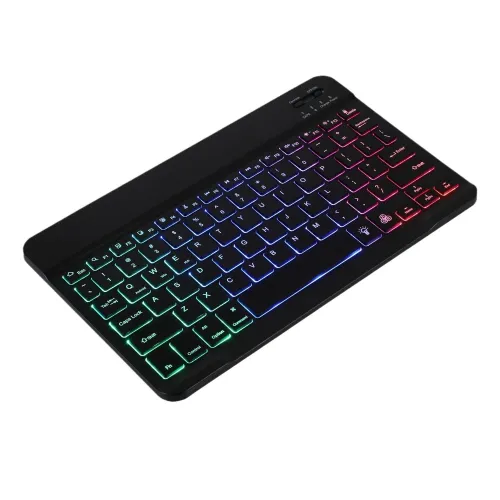 RGB bluetooth Keyboard and Mouse Kit for Phone Tablet Laptop Portable Rechargeable Keyboard Mouse Combo with Silent Click