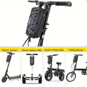 WILMAN 2L EVA Hard Shell Scooter Handlebar Bag Waterproof Large Capacity Reflective Quick Release Handlebar Bag for Bike Electric Scooter Motorcycle