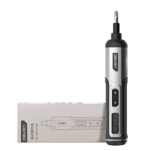 Deli Electric Screwdriver 4V Lithium Battery 2000mAh 300rpm 5Nm Torque LED Light 3-Speed Adjustment Portable Power Tool Set