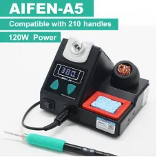 AIFEN A5 210 Soldering Station Compatible with JBC Soldering Iron Tips Powerful 120W Max Wide Temperature Range AC 220V/AC 110V Input Voltage Ideal for Precision Electronics Repair and Assembly