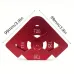 Arc/T Corner Gauge Aluminum Alloy Woodworking Chamfering Template Tool with Quick Change Features Red/Black Perfect for Beveling Rounding Professional or DIY Projects