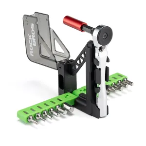 ROCKBRO12-in-1 Portable Mini Bicycle Repair Tools Kit Multifunction Aluminum Alloy Bike Ratchet Wrench Screwdriver Maintenance Set for Road MTB