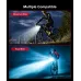 LAOTIBU10 Wireless Remote Bike Headlight 1600Lm Super Bright Cut-off Line Design 4000mAh Battery Phone Emergency Power Bank IPX5 Waterproof Fast Charge Digital Display Smart Overhang Front Light for Universal Road Bikes MTB Bikes