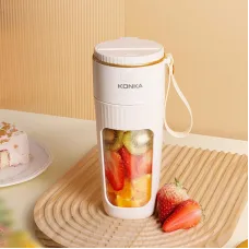 KONKA Mini Electric Fresh Juicer 10 Blades Powerful Crushed Ice Wireless Portable Blender Juice Extractor Bottle Smoothie Mixer