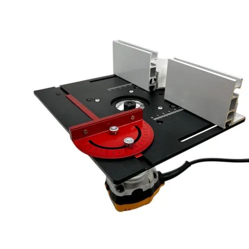 Aluminum Alloy X8 Router Table Insert Plate Woodworking Milling Flip Board Miter Gauge Trimming Engraving Machine
