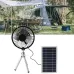 Solar Power Fan Exhaust with Monocrystalline Photovoltaic Panel Compact Portable Waterproof 15W Power Output USB-C USB-A DC Output Interfaces Ideal for Camping and Outdoor Activities
