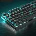 AULA F2088Air Tri-mode Mechanical Keyboard with Knob 104 Keys Hot-swappable RGB Lighting 3000mAh Rechargeable 2.4G/bluetooth/Wired Gaming Keyboards