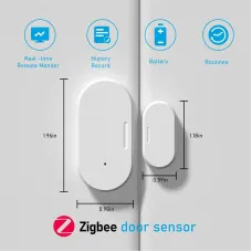 Tuya Smart Zigbe Door Window Magnetic Sensor Open/Closed Detector Home Alarm Security Protection Smart Life Works with Alexa Google