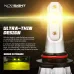 NOVSIGHT A500-N12Y 9005/9006/H1/H3/H4/H7/H11 LED Headlight Bulb 72W Pair 10000LM Automotive Headlights High Brightness Bulbs