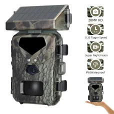 Mini700 Outdoor Solar Wild Camera 20MP 1080P HWild Animal Detect Trail Camera Monitoring Infrared Sensing Night Vision