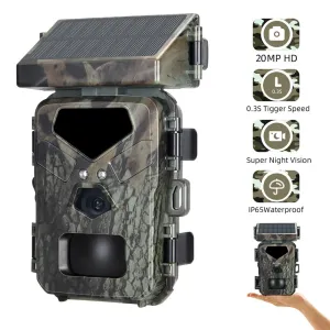 Mini700 Outdoor Solar Wild Camera 20MP 1080P HWild Animal Detect Trail Camera Monitoring Infrared Sensing Night Vision