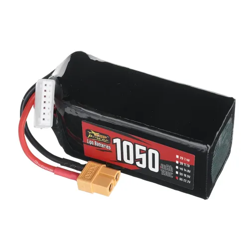 ZOP Power 22.2V 1050mAh 150C 6S LiPo Battery XT60 Plug for RC Drone