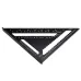 12-inch Aluminum Alloy Triangle Ruler with Protractor Scriber and Sawtooth Guide Multifunctional Tool