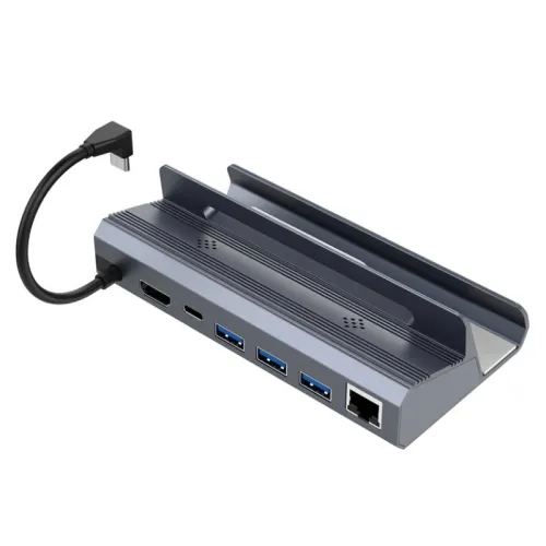 Bakeey 6-in-1 ROG Type-C Docking Station Steam Deck USB Hubs with USB3.0*3 PD100W Type-C 4K@60Hz HD Gigabit Ethernet