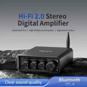 YS-LP3 Bluetooth 5.4 Hi-Fi Stereo Digital Audio Amplifier Dual-channel Power Amplifier Low Distortion Noise Reduction