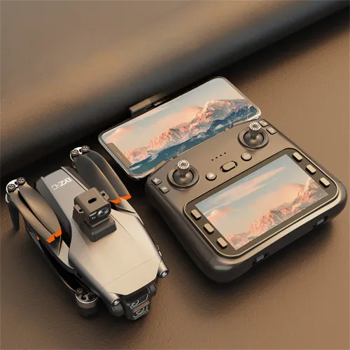 LYZRC L600-1 PRO GPS 5G WiFi FPV with 4.5inch LCD Screen Controller 4K HD Dual Camera Servo Gimbal 360 Obstacle Avoidance Brushless Foldable RC Drone Quadcopter RTF