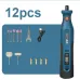 7.4V Electric Grinder Rotary Tool High Power Lithium Battery 12 Speed Digital Display for Precision Grinding Polishing Carving DIY Tools