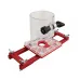 2 in 1 Invisible Fastener Slotting Bracket Woodworking Router Base Mortising Jig for Electric Wood Routers with 64-65mm Diameter