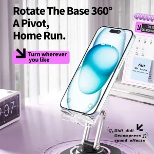 Foldable Desktop Phone Holder Stand Support Adjustable Angle Height Cellphone Stand Bracket Universal for Smartphone