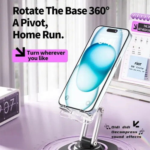 Foldable Desktop Phone Holder Stand Support Adjustable Angle Height Cellphone Stand Bracket Universal for Smartphone