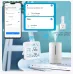 Smart Wireless Temperature Humidity Sensor with Advanced Bluetooth/WiFi Technology Adjustable Modes Low Power Consumption Ideal for Remote Home Monitoring and Smart Home Automation