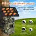 ZANLUR4MP Quad HHunting Trail Camera 4G SIM Solar Powered ADetection Real-time Viewing Cloud Storage Night Vision Wildlife Camera