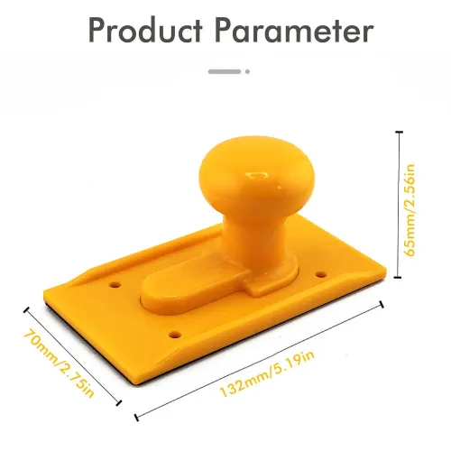 Woodworking Push Handle  Ergonomic Safety Tool for Anti Slip Cutting & Carpenter Accessory ABS with Non Slip Rubber Base