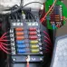 Car Boat Fuses Block 12 Way LED Fuses Junction Box Blades Fuses Terminal Box 12V/24V