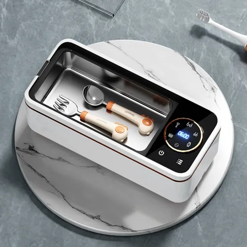 Tevorex Ultrasonic Jewelry & Glasses Cleaner 450ml Capacity High-Frequency Vibration Multifunctional Deep Cleaning Machine