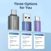 Toocki USB-C to Micro/USB-A to USB-C/USB-C to USB-A Adapter Converter for Xiaomi for Samsung Huawei OTG Connector