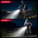 LAOTIBU08 Wireless Remote Hoisting Bicycle Headlight 1530 Lumens Lifting Front Head Lamp 4000mAh USB Rechargeable Aluminum Alloy for Road MTB Mountain Bike