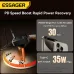 ESSAGER F760 65W 3-Port USB PD Car Charger Adapter with USB-A+Type-C+Type-C Retractable Cable Support PD3.0 QC3.0 AFC FCP PPS iP2.4A Fast Charging for iPhone 16 15 Pro 14 13 12 Pro Max for Huawei Mate XT for Xiaomi 15pro