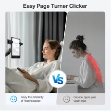 Bakeey SPT-2 2 Clips Remote Control Page Turner Forward & Backward Page Turner Video Recording Remote Triggers for Kindle Paperwhite Scribe Oasis for Ipad Reading for Kobo Surface Comics