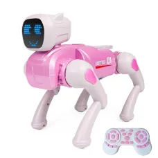 2.4GHz Remote Control Mechanical AI Intelligent Robot Dog Programming Interactive Toy Voice App Bluetooth Control for Children Gift