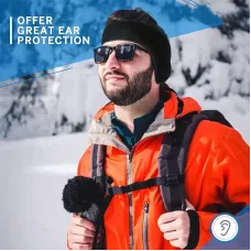 XANEWinter Warm Ear Cover Headband Warm Cold Head Cover Ear Muffs for Men Women Outdoor Skiing Running Biking Universal