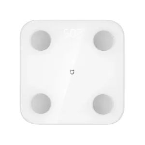 XIAOMI Mijia MJTZC01YM Body Fat Scale S400 Dual Frequency Bioelectrical Impedance 25 Health Metrics Analysis Heart Rate Monitor Multi-User Memory & Bluetooth 5.0 App Functionality
