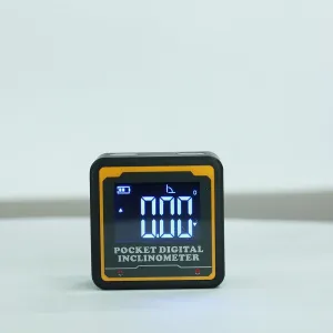 ETOPOO Mini Pocket Inclinometer with Bluetooth Digital Display Angle Measuring Slope Meter for Surveying Construction and Engineering Projects