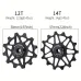 MEROCA 12/14Bicycle Ceramic Pulleys Lightweight Aluminum Alloy Smooth Speed Change Bike Rear Derailleur Bearing Guide Wheel for MTB