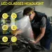 Multifunction Glasses Lamp Rechargeable Headlamp Ultra Light Design For Outdoor Cycling Fishing Climbing Repair Light