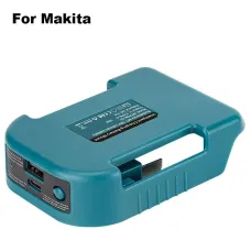 18V Battery Power Adapter with USB Type-C Compatible with Makita DEWALT Chargers for Mobile Devices and Travel Use